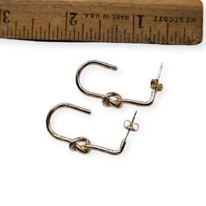 NEW Pair Of 16 Gold-Plated Starburst Hoop Earrings